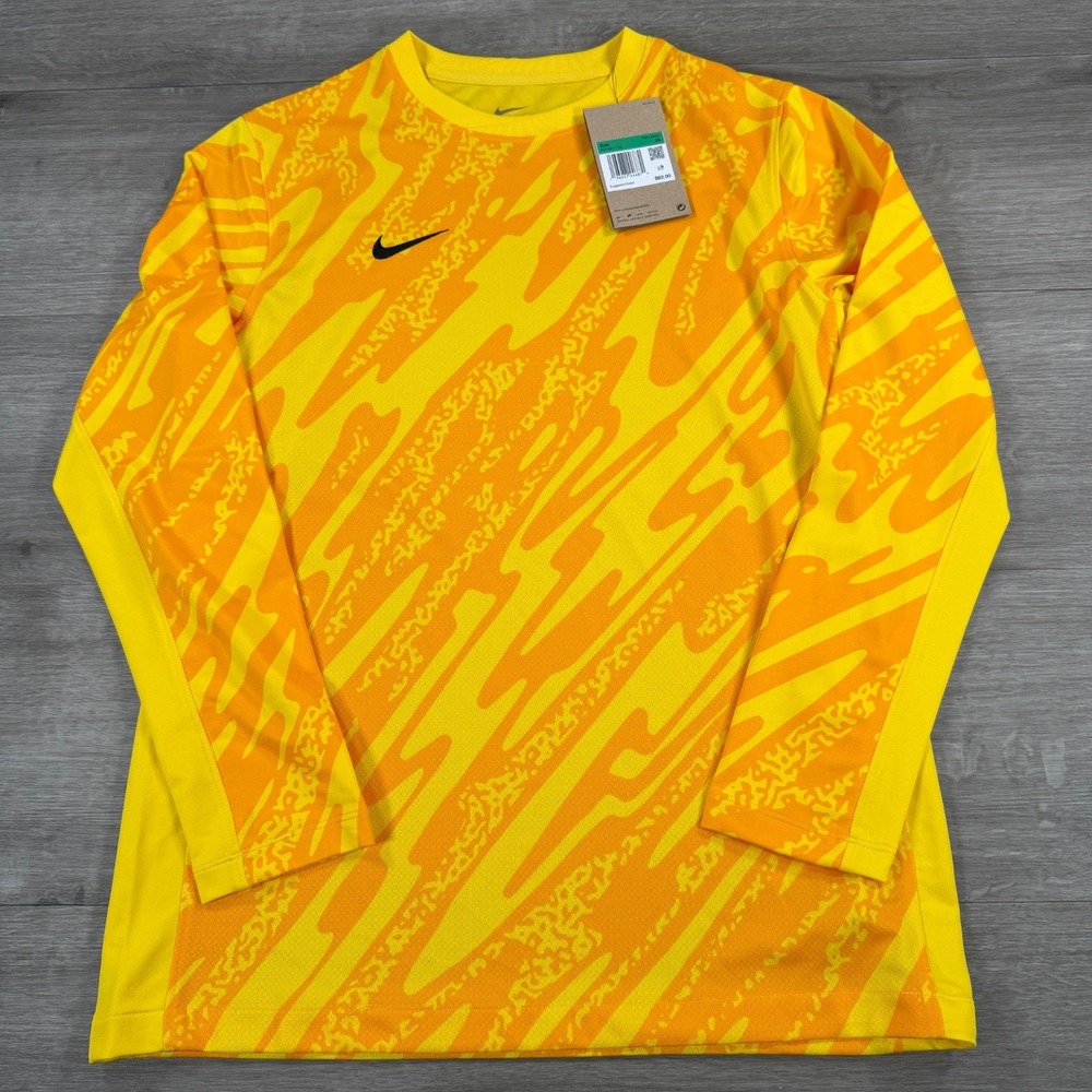 Nike Youth Gardien V Goalkeeper Jersey size XL FD7481-719 Yellow NWT